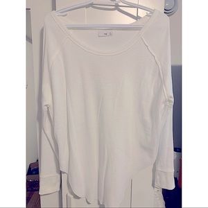 Aritzia TNA Alder Thermal long sleeve shirt